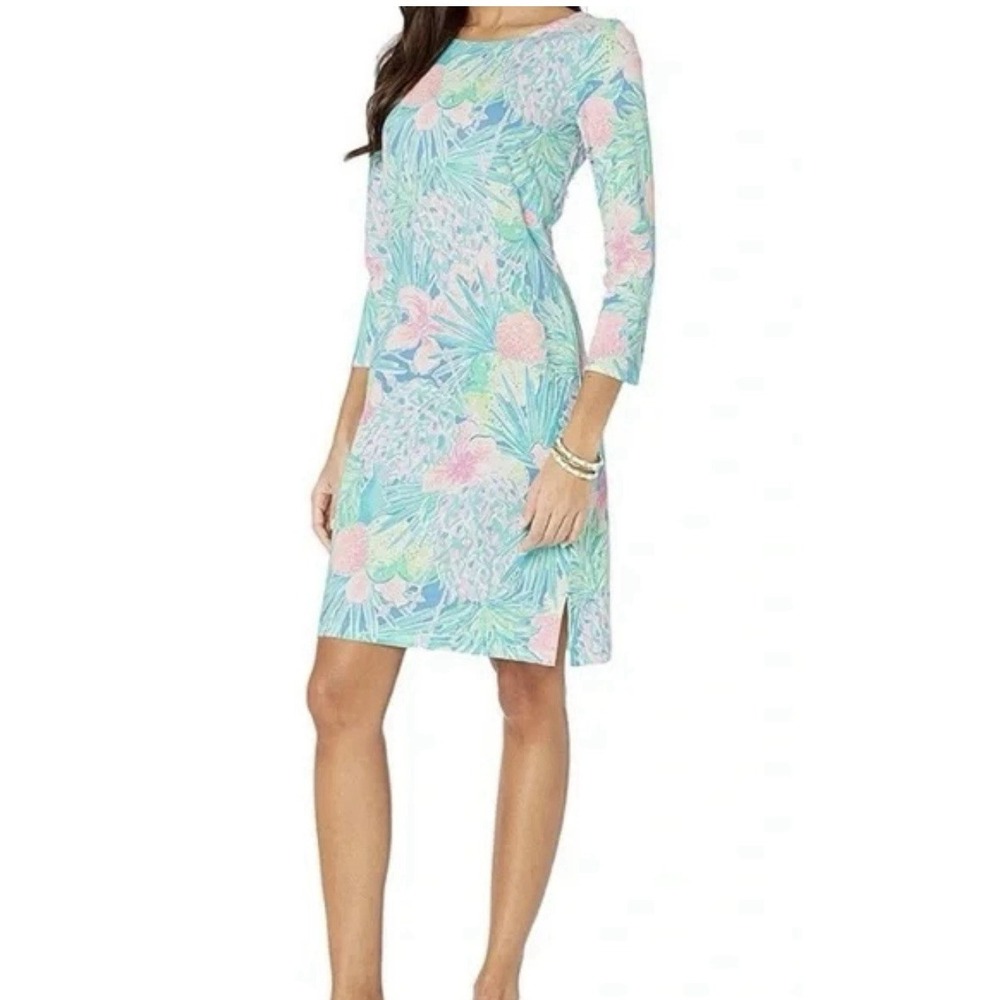 LILLY PULITZER Sz Small Charley Dress Swizzle In 003253 Vacation Beach